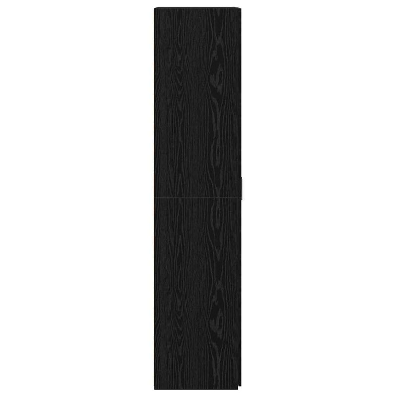 vidaXL Magasfiú Musta tammi 70 x 42.5 x 185 cm Faanyag