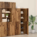 vidaXL Magasfiú 2 pcs Öreg fa 80 x 42 x 185 cm