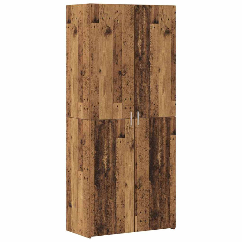 vidaXL Magas bútor Régi fa 40x42.5x185 cm Mérnöki fa