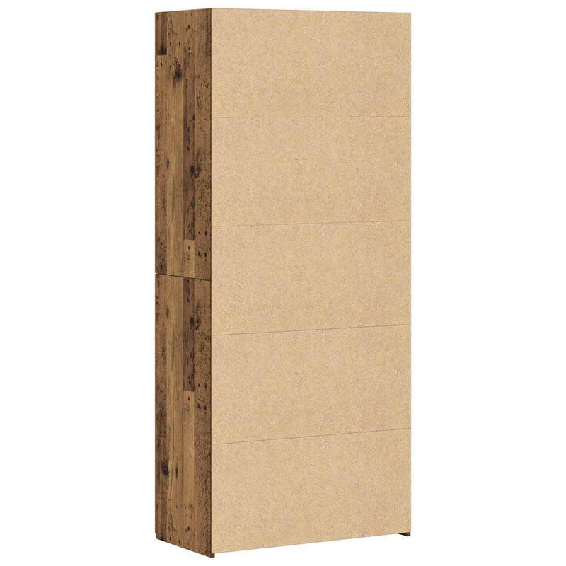 vidaXL Magas bútor Régi fa 40x42.5x185 cm Mérnöki fa