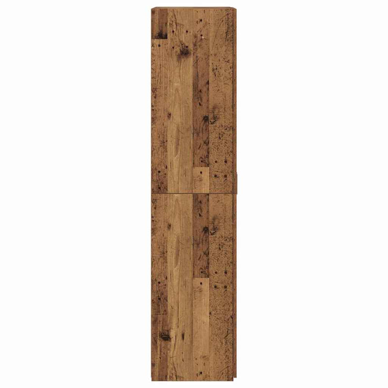 vidaXL Magas bútor Régi fa 40x42.5x185 cm Mérnöki fa
