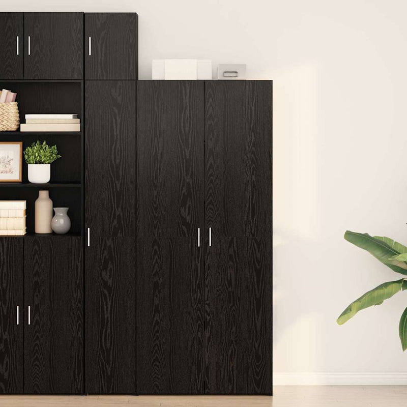 vidaXL Büfé Fekete tölgy 40x42.5x185 cm Épített fa