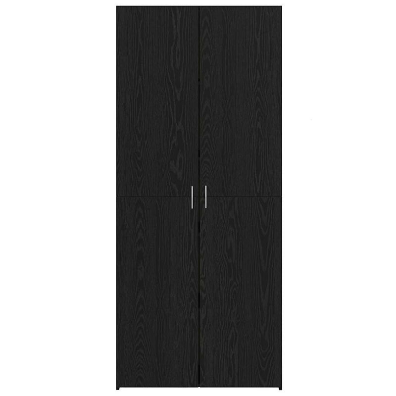 vidaXL Magasfiú Musta tammi 40 x 42,5 x 185 cm Faanyag