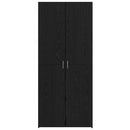 vidaXL Magasfiú 2 pcs Fekete tölgy 80 x 42 x 185 cm