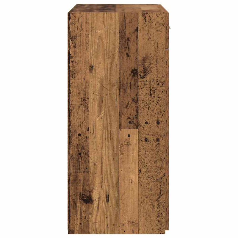 vidaXL Tárolószekrény fiókkal Régi fa 80 x 42.5 x 93.5 cm Faanyag