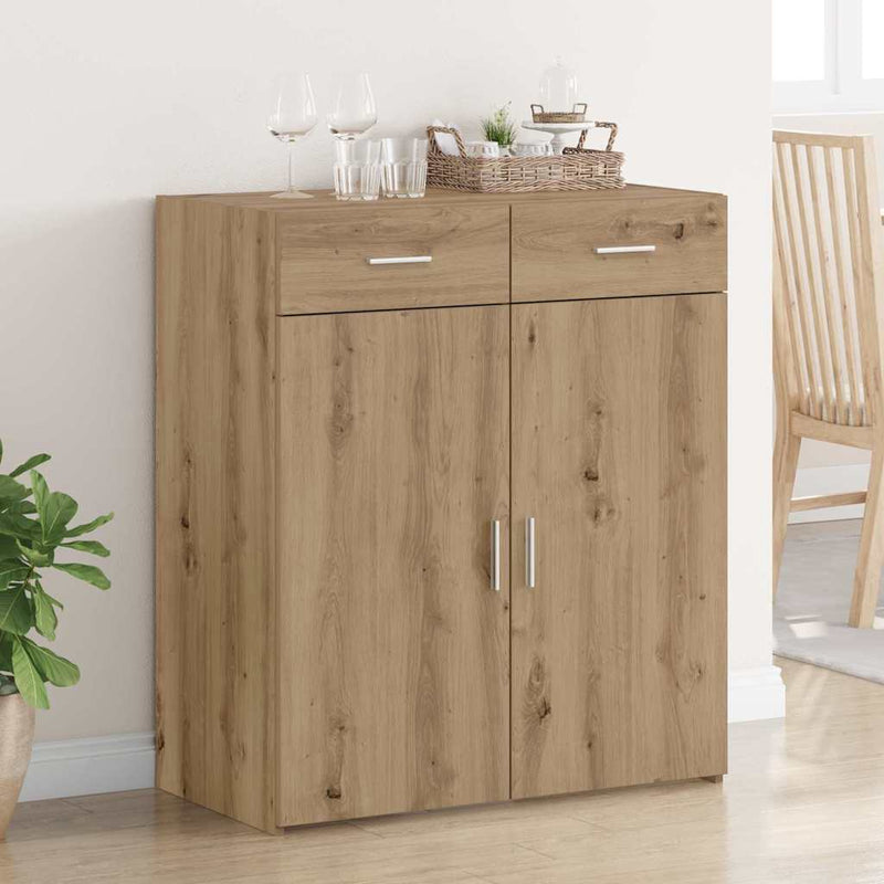 vidaXL Tárolószekrény kézműves tölgy 80 x 42.5 x 93.5 cm Faanyag