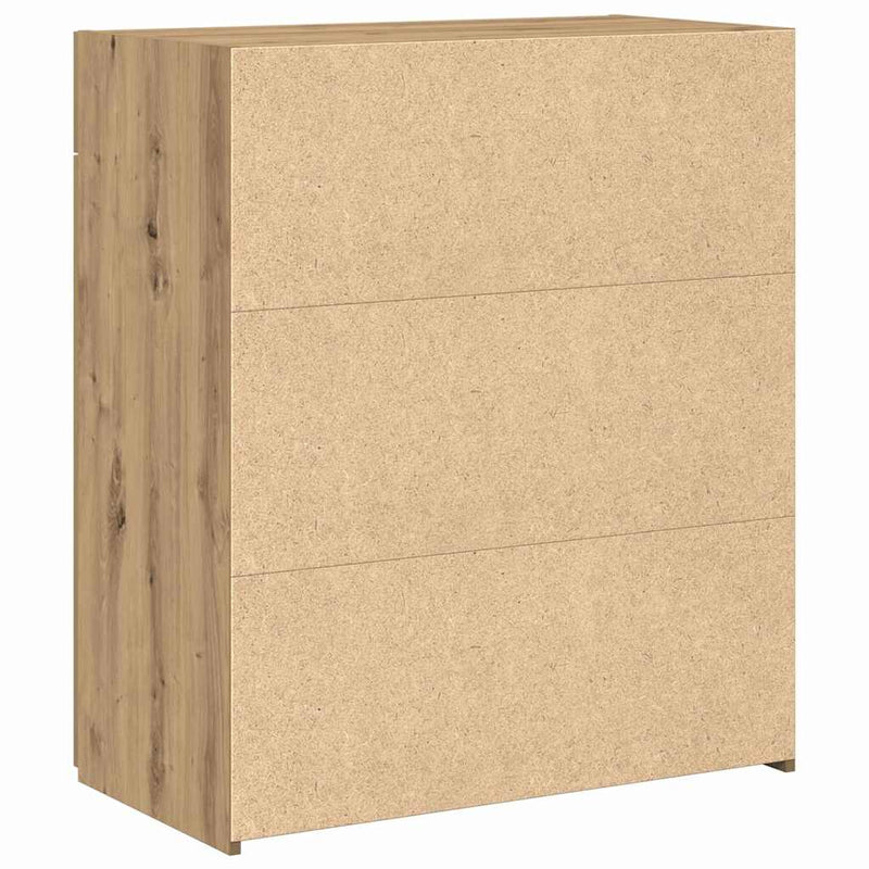 vidaXL Tárolószekrény kézműves tölgy 80 x 42.5 x 93.5 cm Faanyag
