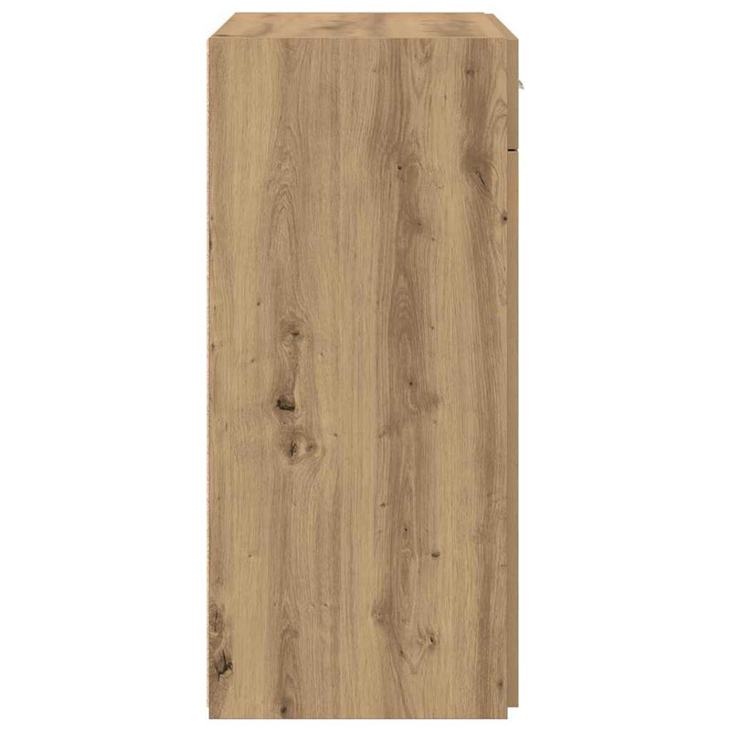vidaXL Tárolószekrény kézműves tölgy 80 x 42.5 x 93.5 cm Faanyag