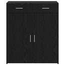 vidaXL Tárolószekrény fiókkal Musta tammi 80 x 42.5 x 93.5 cm Faanyag