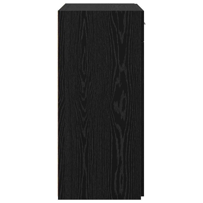 vidaXL Tárolószekrény fiókkal Musta tammi 80 x 42.5 x 93.5 cm Faanyag