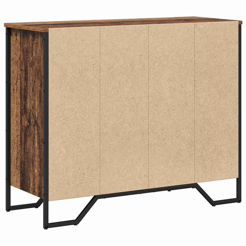 vidaXL Fiókos Szekrény fiókkal Öreg fa 91 x 35.5 x 74.5 cm Faanyag