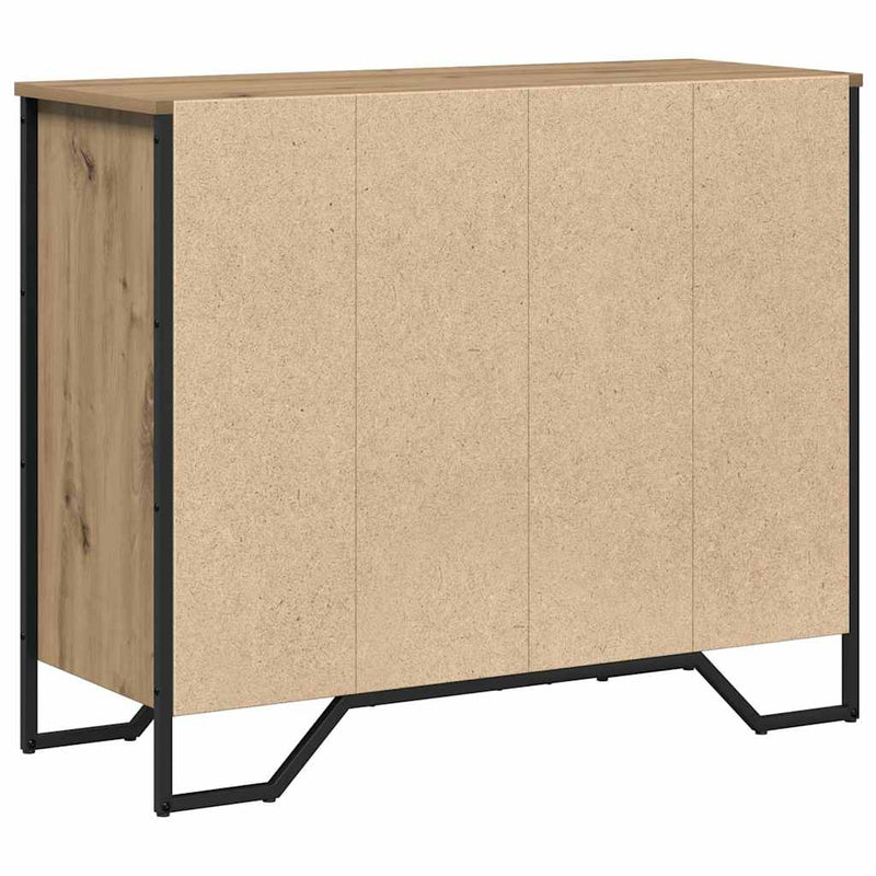 vidaXL Fiókos Szekrény kézműves tölgy 91 x 35.5 x 74.5 cm Faanyag