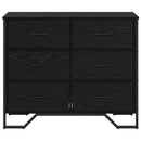 vidaXL Fiókos szekrény fiókkal 2 pcs Fekete tölgy 91 x 35,5 x 74,5 cm