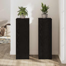 vidaXL Növényállvány 2 db Fekete Tölgy 33 x 33 x 100 cm Szerelt Fa