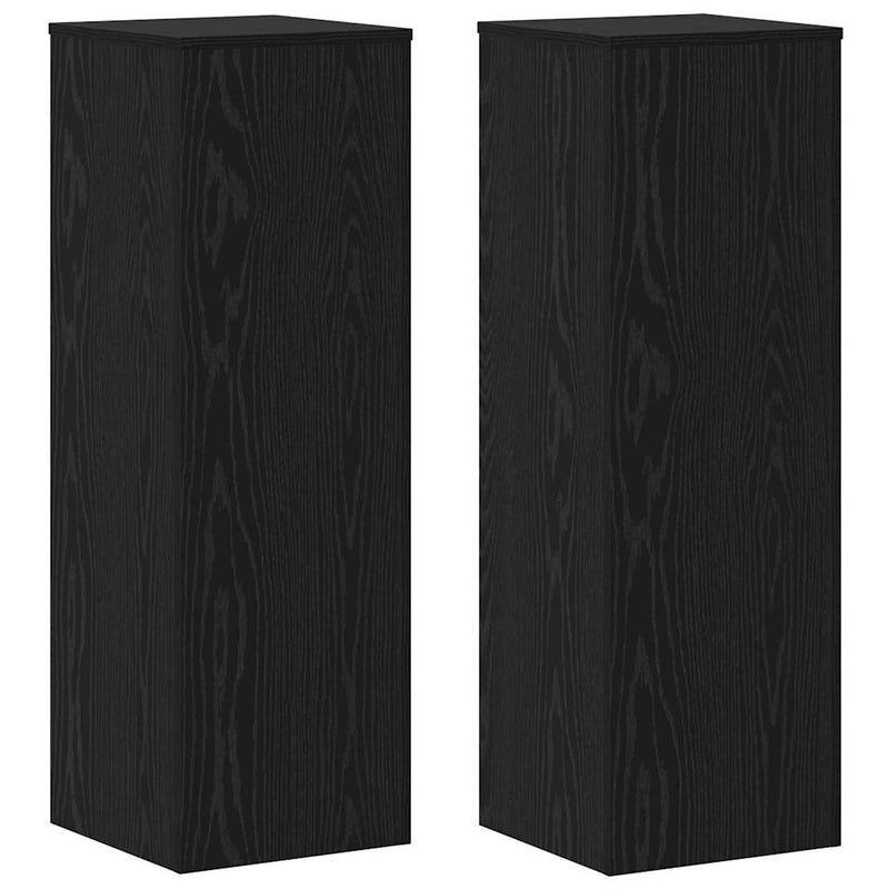 vidaXL Növényállvány 2 pcs Musta tammi 33 x 33 x 100 cm Faanyag