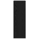 vidaXL Növényállvány 2 db Fekete Tölgy 33 x 33 x 100 cm Szerelt Fa