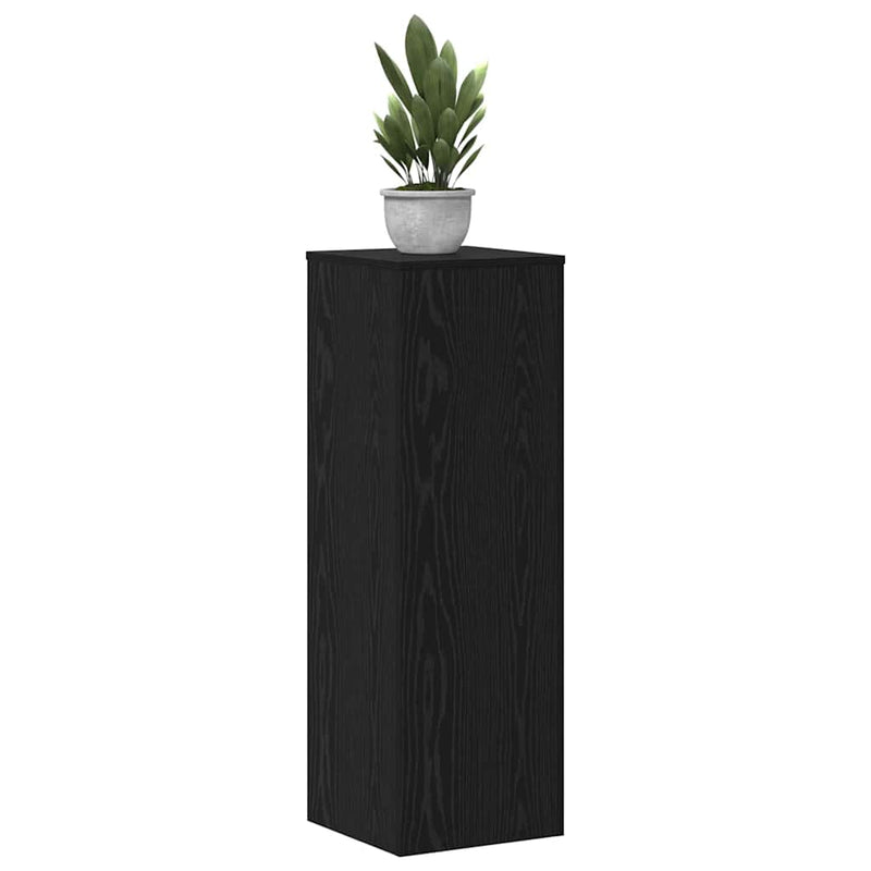 vidaXL Növényállvány 2 pcs Musta tammi 33 x 33 x 100 cm Faanyag