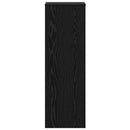vidaXL Növényállvány 2 db Fekete Tölgy 33 x 33 x 100 cm Szerelt Fa
