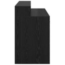 vidaXL Asztal LED -es lámpákkal Musta tammi 120 x 55 x 91 cm Faanyag