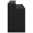 vidaXL Asztal LED -es lámpákkal Musta tammi 140 x 55 x 91 cm Faanyag