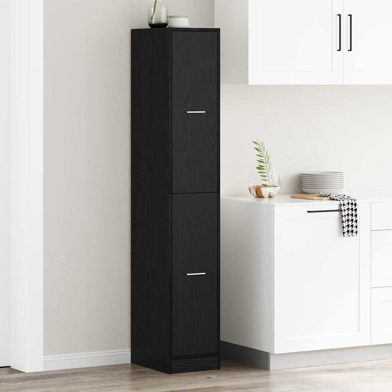 vidaXL Gyógyszertári Szekrény Musta tammi 30 x 41 x 174.5 cm Faanyag
