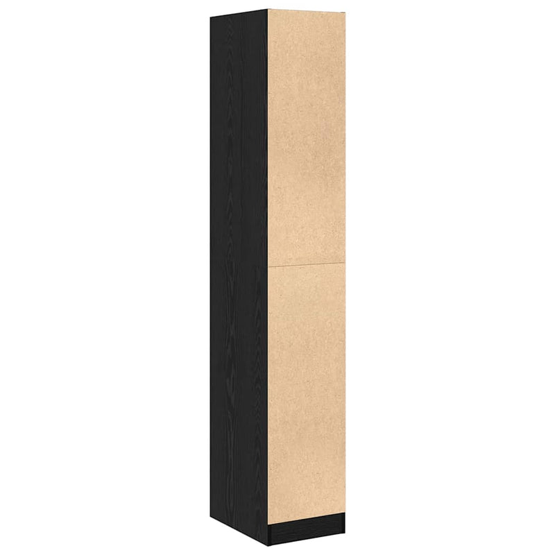 vidaXL Gyógyszertári Szekrény Musta tammi 30 x 41 x 174.5 cm Faanyag