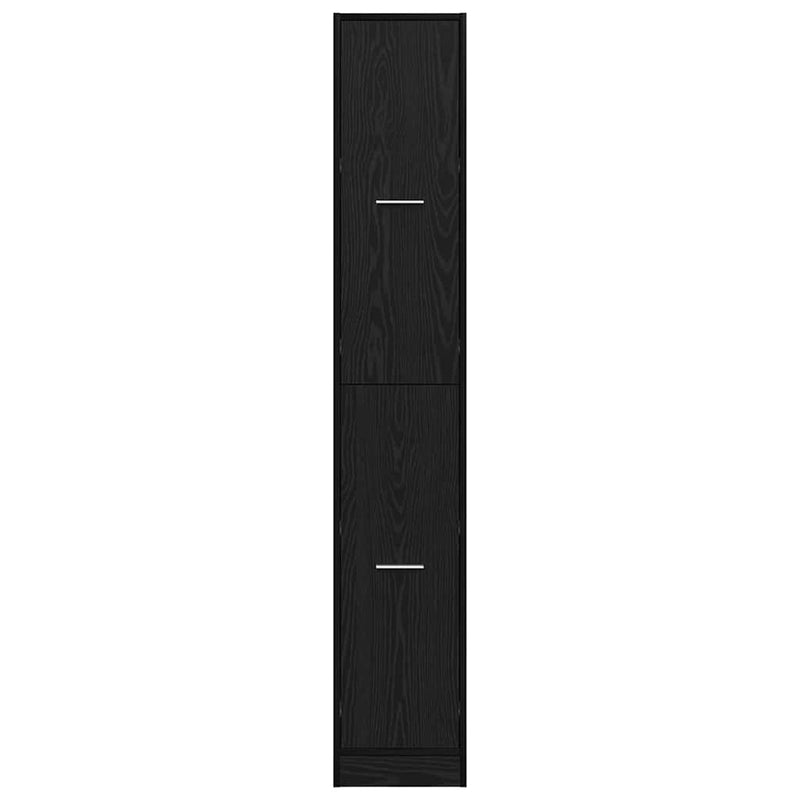 vidaXL Gyógyszertári Szekrény Musta tammi 30 x 41 x 174.5 cm Faanyag
