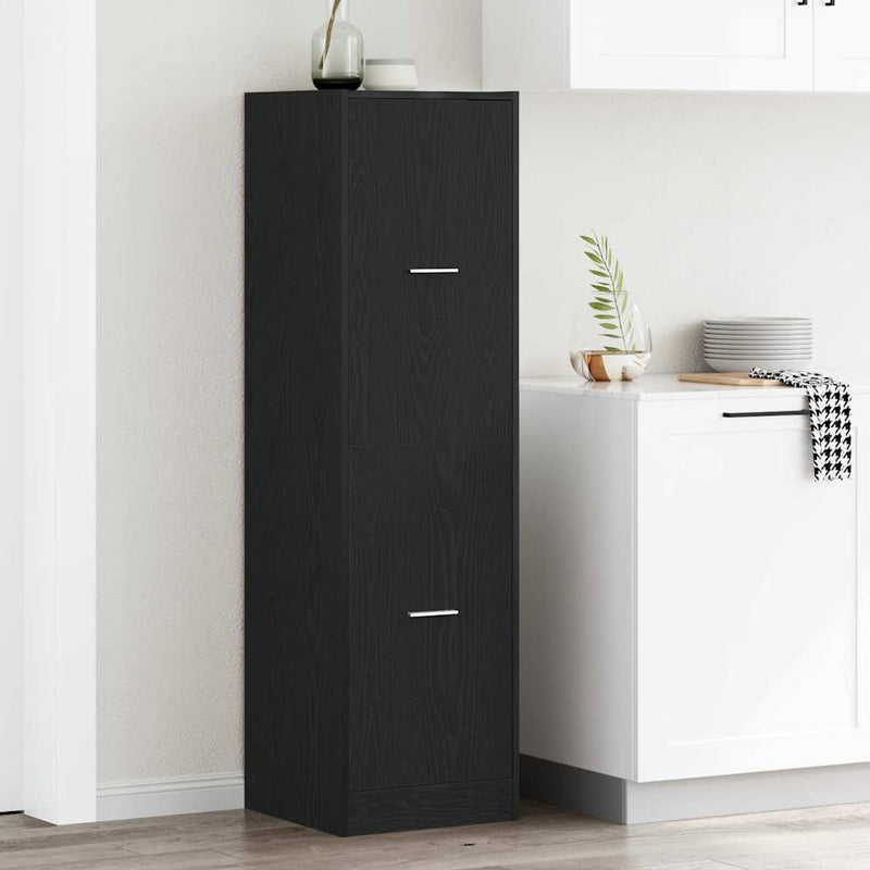 vidaXL Gyógyszertári Szekrény Musta tammi 40 x 41 x 144.5 cm Faanyag