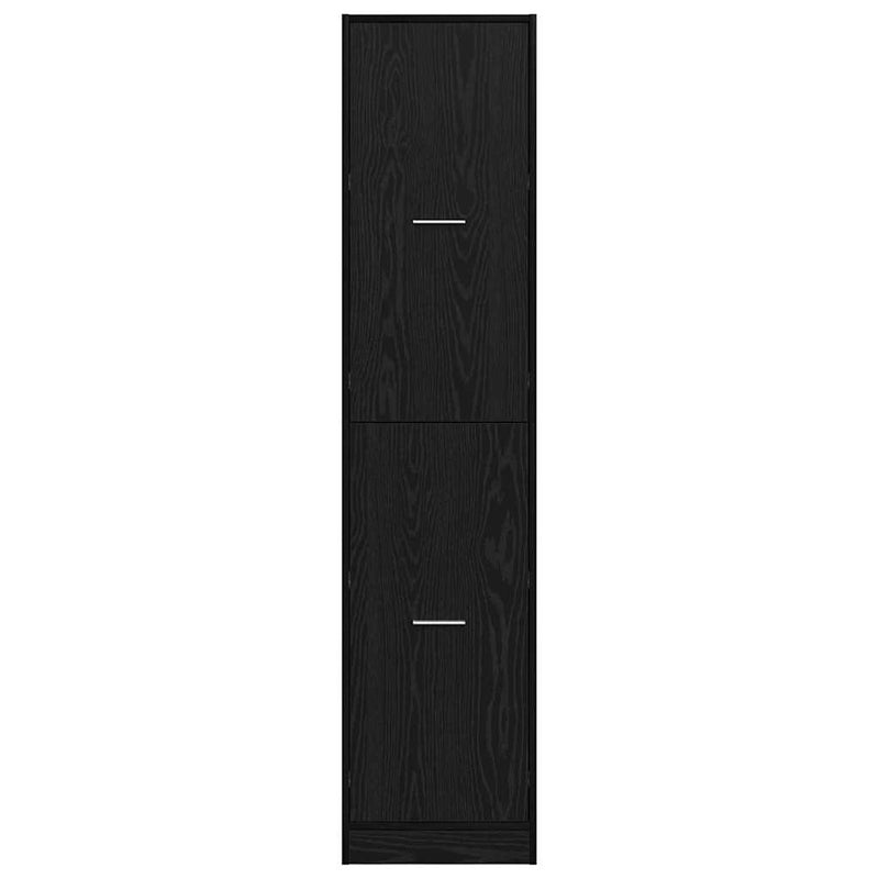 vidaXL Gyógyszertári Szekrény Musta tammi 40 x 41 x 174.5 cm Faanyag
