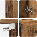 vidaXL Tárolószekrény 3 pcs Öreg fa 30 x 42,5 x 225 cm