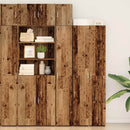 vidaXL Tárolószekrény 3 pcs Öreg fa 30 x 42,5 x 225 cm