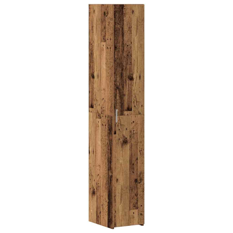 vidaXL Karcsú tárolószekrény Régi fa 30 x 42.5 x 225 cm Faanyag
