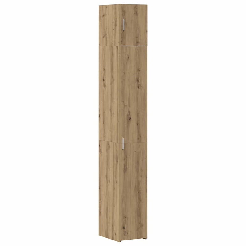 vidaXL Karcsú tárolószekrény kézműves tölgy 30 x 42.5 x 225 cm Faanyag