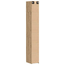 vidaXL Polcos tárolószekrény Kézműves Tölgy 30 x 42,5 x 225 cm