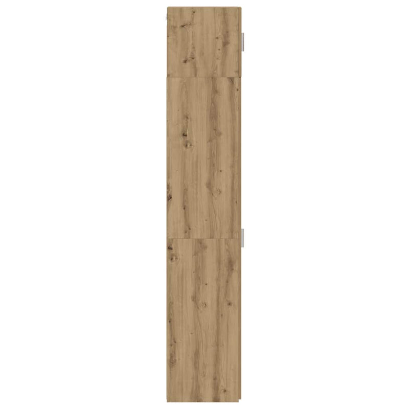 vidaXL Karcsú tárolószekrény kézműves tölgy 30 x 42.5 x 225 cm Faanyag
