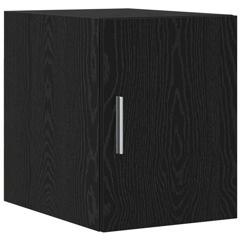 vidaXL Karcsú tárolószekrény Musta tammi 30 x 42.5 x 225 cm Faanyag