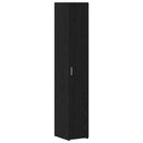 vidaXL Polcos tárolószekrény Fekete Tölgy 30 x 42,5 x 225 cm
