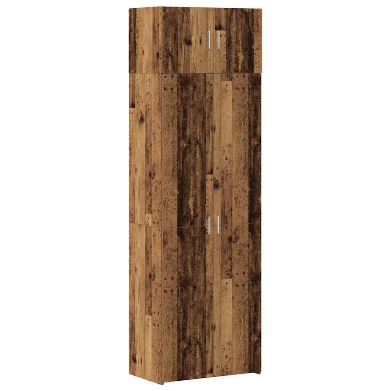 vidaXL Tárolószekrény Régi fa 70 x 42,5 x 225 cm Faanyag