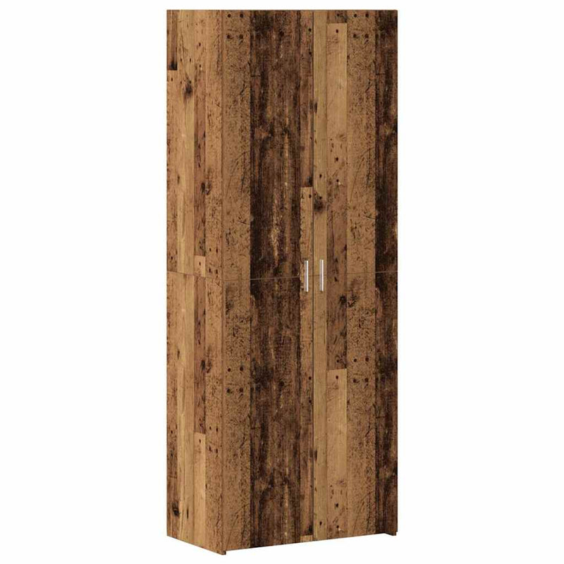 vidaXL Tárolószekrény Régi fa 70 x 42,5 x 225 cm Faanyag