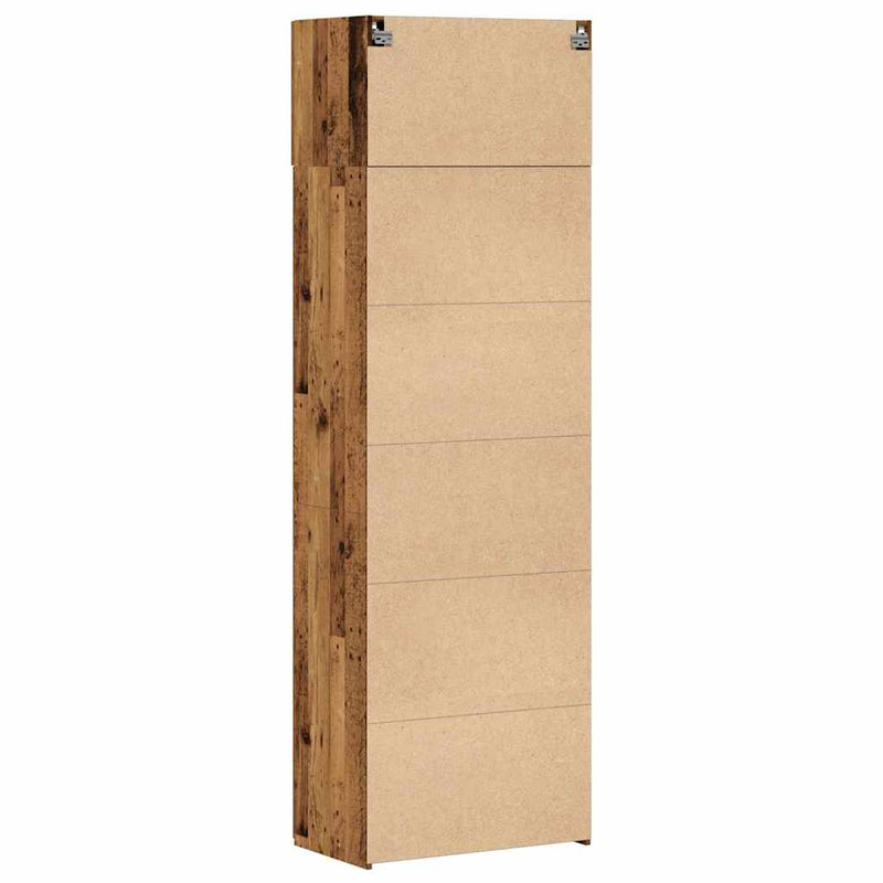 vidaXL Tárolószekrény Régi fa 70 x 42,5 x 225 cm Faanyag