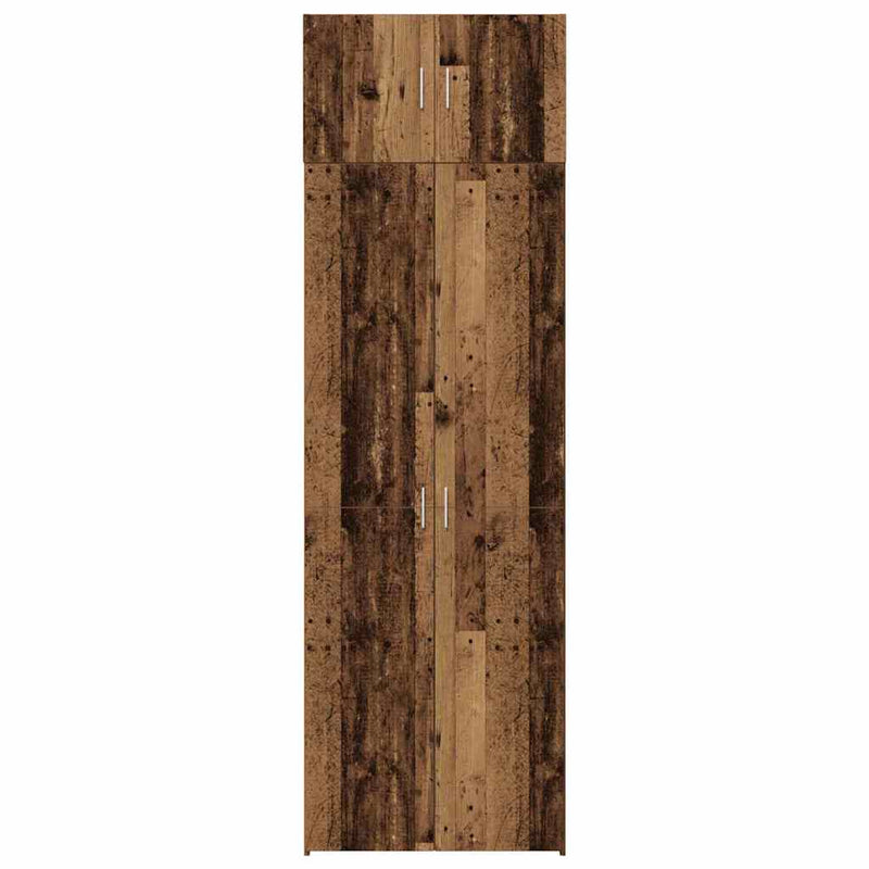 vidaXL Tárolószekrény Régi fa 70 x 42,5 x 225 cm Faanyag