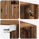 vidaXL Tárolószekrény 2 pcs Öreg fa 70 x 42,5 x 225 cm