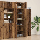 vidaXL Tárolószekrény 2 pcs Öreg fa 70 x 42,5 x 225 cm