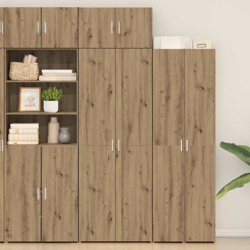 vidaXL Tárolószekrény kézműves tölgy 70 x 42,5 x 225 cm Faanyag