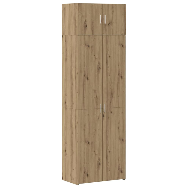 vidaXL Tárolószekrény kézműves tölgy 70 x 42,5 x 225 cm Faanyag