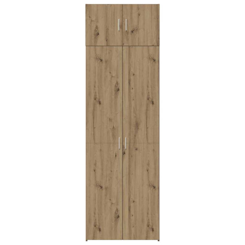 vidaXL Tárolószekrény kézműves tölgy 70 x 42,5 x 225 cm Faanyag
