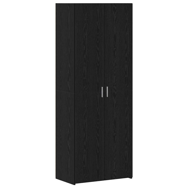 vidaXL Tárolószekrény Musta tammi 70 x 42,5 x 225 cm Faanyag
