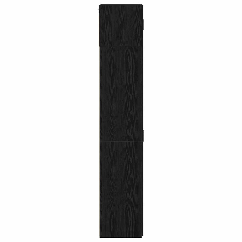 vidaXL Tárolószekrény Musta tammi 70 x 42,5 x 225 cm Faanyag