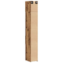 vidaXL Tárolószekrény fiókkal 2 pcs Öreg fa 30 x 42,5 x 225 cm