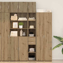 vidaXL Tárolószekrény fiókkal 2 pcs Artisan tölgy 30 x 42,5 x 225 cm